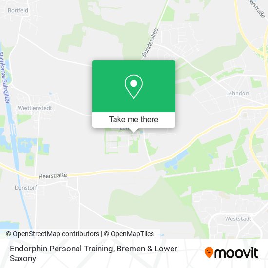 Endorphin Personal Training map
