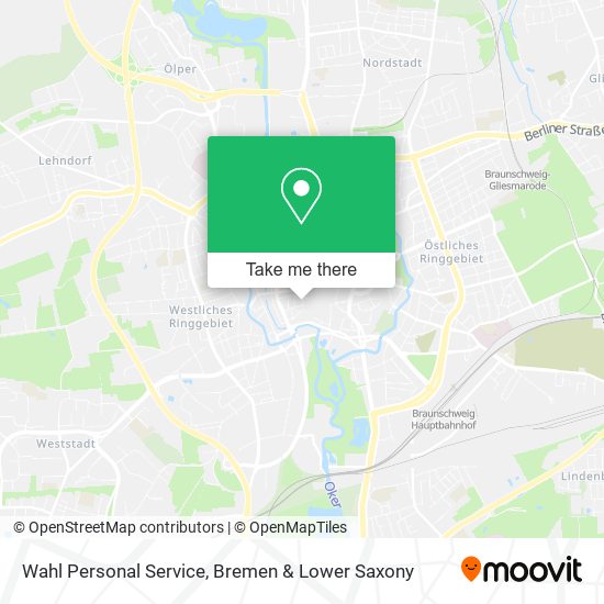 Wahl Personal Service map