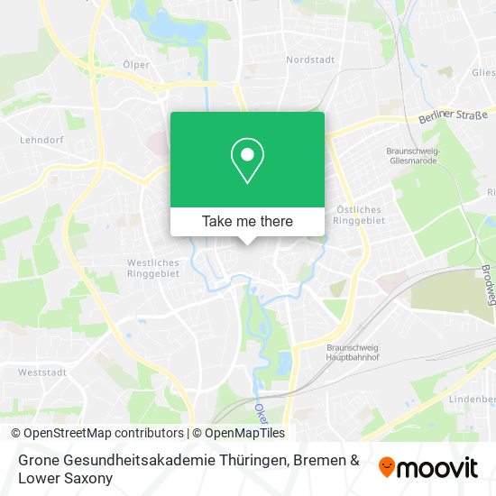 Grone Gesundheitsakademie Thüringen map