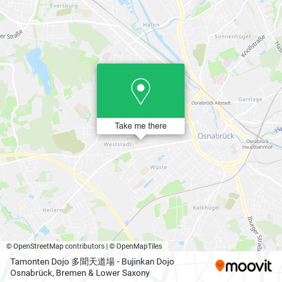 Tamonten Dojo 多聞天道場 - Bujinkan Dojo Osnabrück map