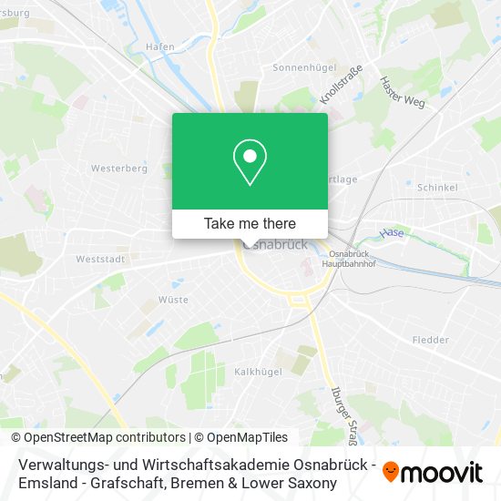 Verwaltungs- und Wirtschaftsakademie Osnabrück - Emsland - Grafschaft map