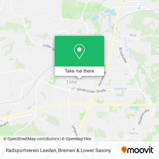 Radsportverein Leeden map
