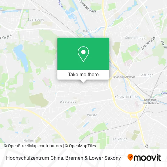 Hochschulzentrum China map