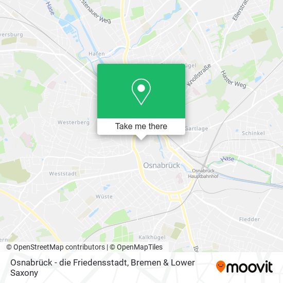 Osnabrück - die Friedensstadt map