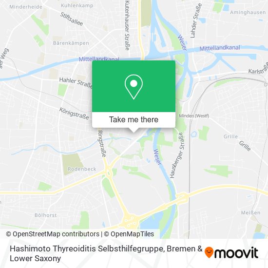 Hashimoto Thyreoiditis Selbsthilfegruppe map