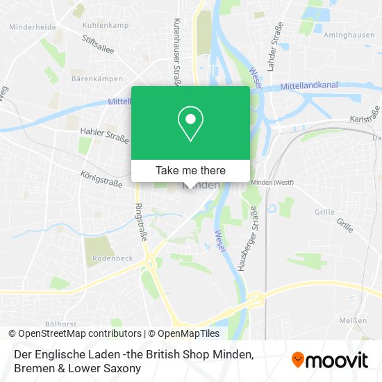 Der Englische Laden -the British Shop Minden map