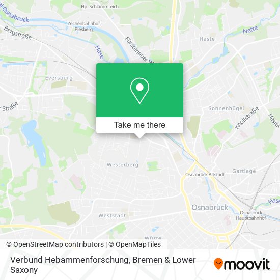 Verbund Hebammenforschung map