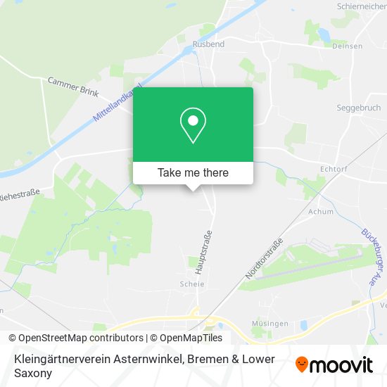 Kleingärtnerverein Asternwinkel map
