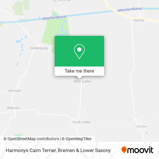 Harmonys Cairn Terrier map