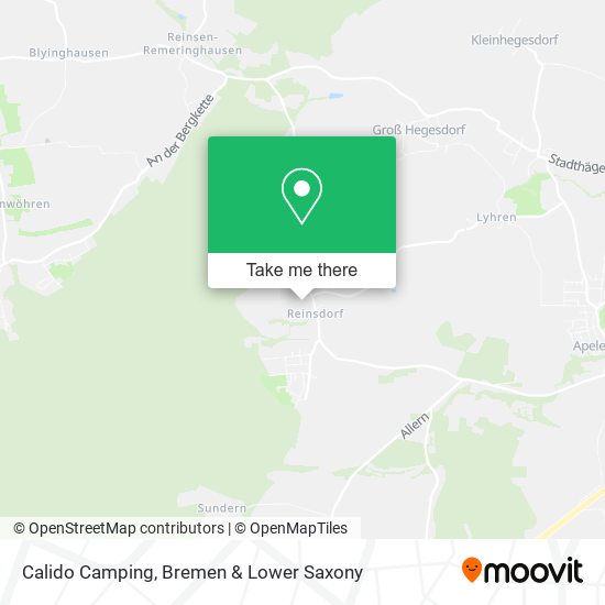 Calido Camping map