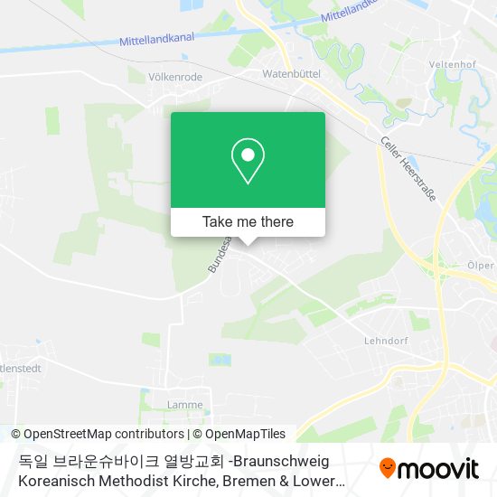 독일 브라운슈바이크 열방교회 -Braunschweig Koreanisch Methodist Kirche map