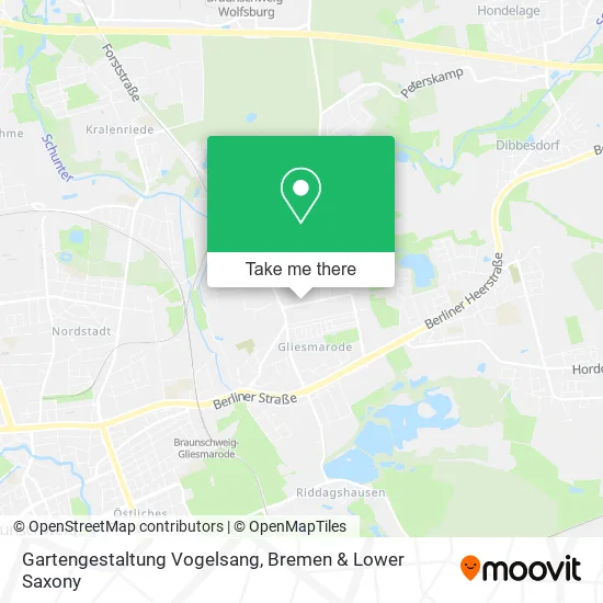 Карта Gartengestaltung Vogelsang