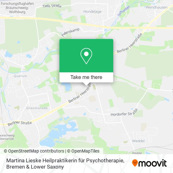 Martina Lieske Heilpraktikerin für Psychotherapie map