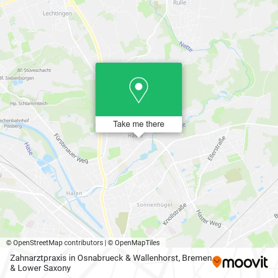 Карта Zahnarztpraxis in Osnabrueck & Wallenhorst
