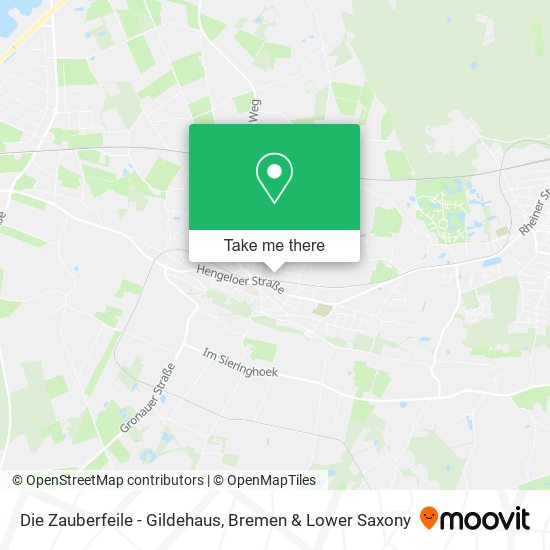 Die Zauberfeile - Gildehaus map