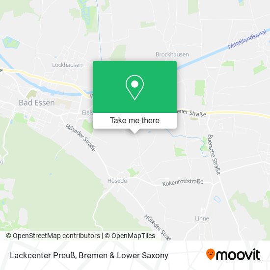 Lackcenter Preuß map