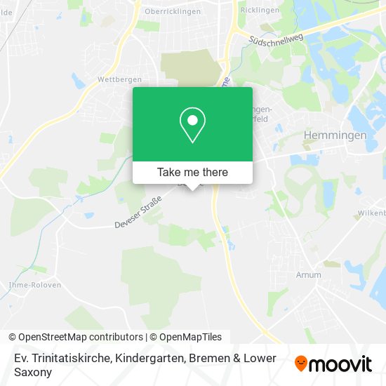 Ev. Trinitatiskirche, Kindergarten map