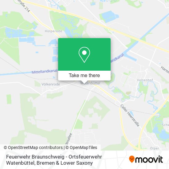 Feuerwehr Braunschweig - Ortsfeuerwehr Watenbüttel map