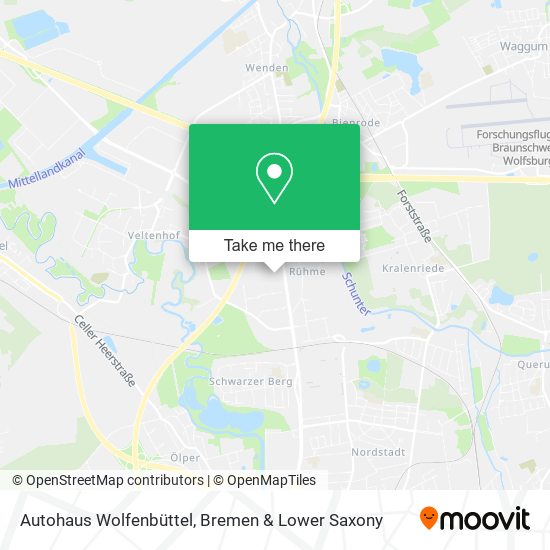 Autohaus Wolfenbüttel map