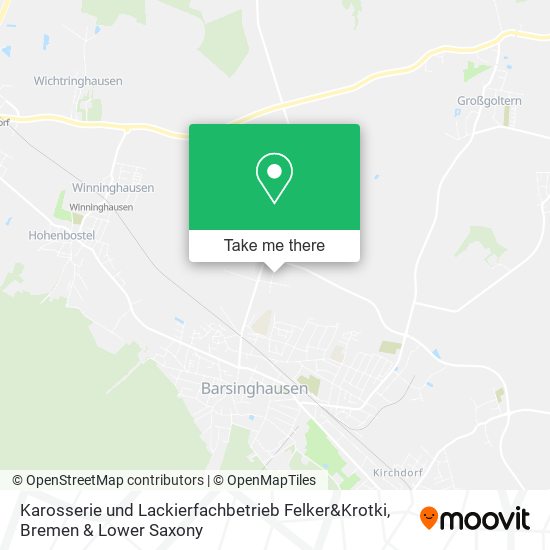 Karosserie und Lackierfachbetrieb Felker&Krotki map
