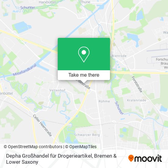 Depha Großhandel für Drogerieartikel map