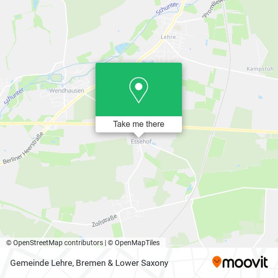 Gemeinde Lehre map
