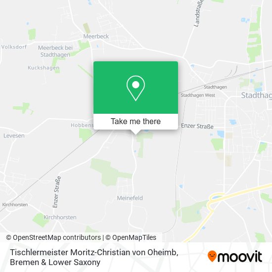 Tischlermeister Moritz-Christian von Oheimb map