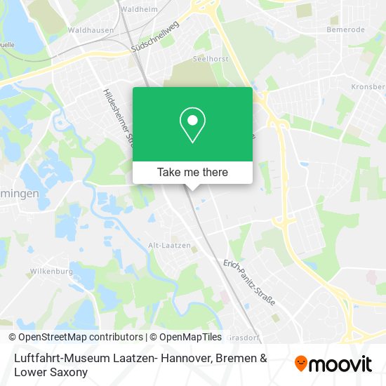 Luftfahrt-Museum Laatzen- Hannover map
