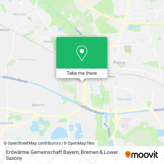 Карта Erdwärme Gemeinschaft Bayern