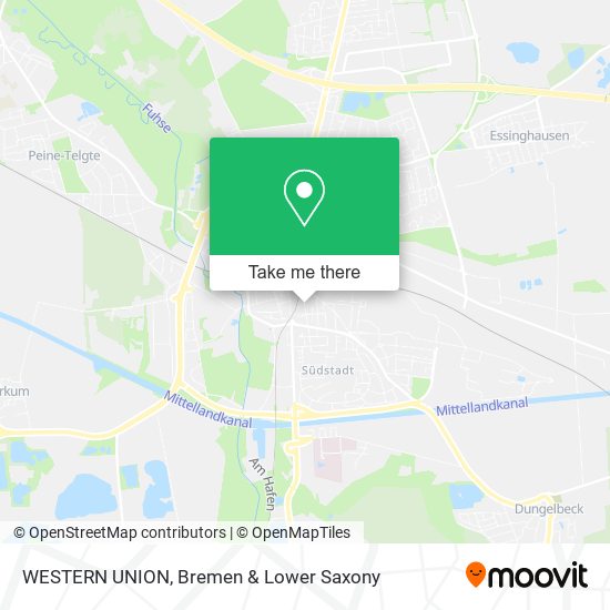WESTERN UNION map