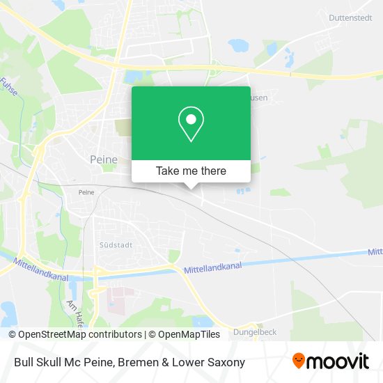 Bull Skull Mc Peine map