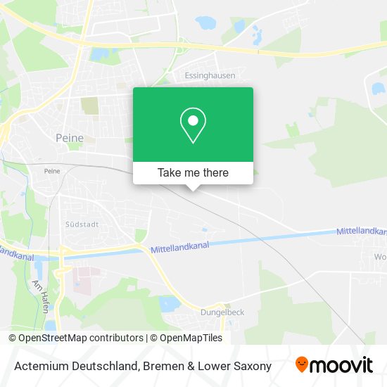 Actemium Deutschland map