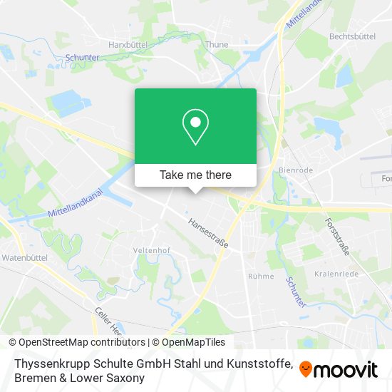Thyssenkrupp Schulte GmbH Stahl und Kunststoffe map