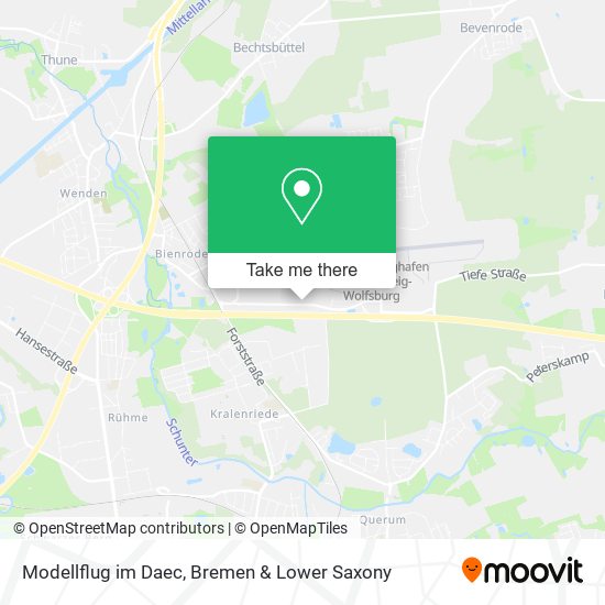 Modellflug im Daec map