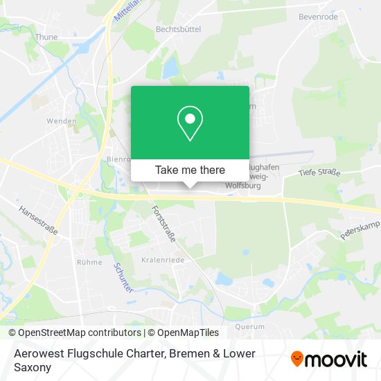 Aerowest Flugschule Charter map