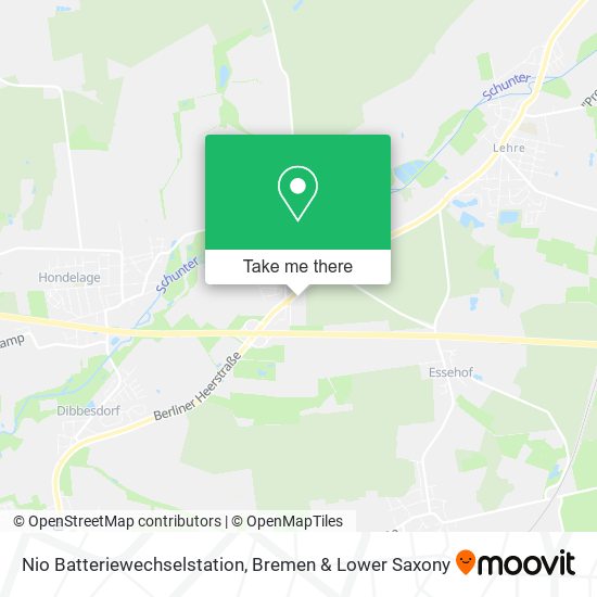 Nio Batteriewechselstation map