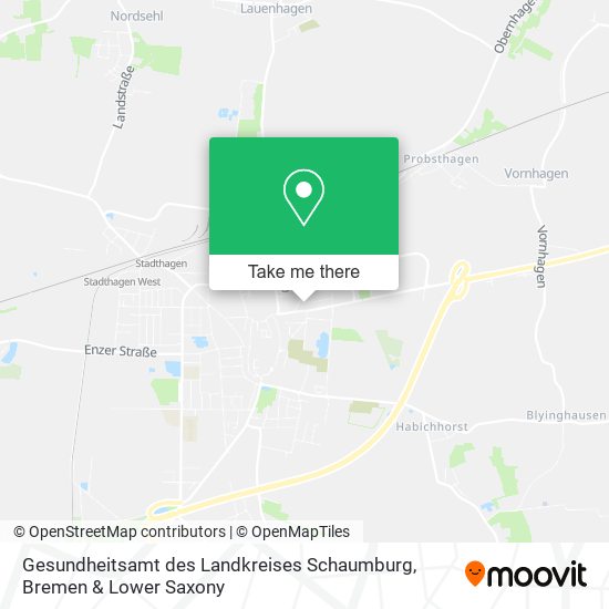 Карта Gesundheitsamt des Landkreises Schaumburg