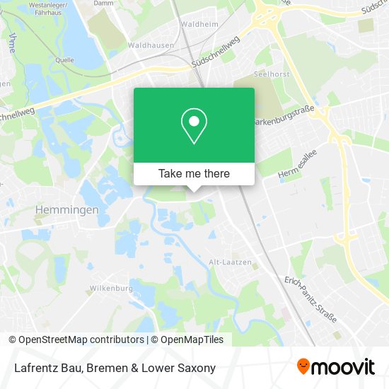 Lafrentz Bau map