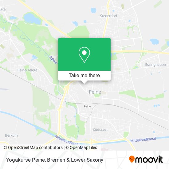 Yogakurse Peine map