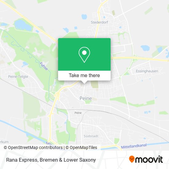 Rana Express map