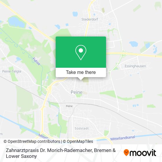 Zahnarztpraxis Dr. Morich-Rademacher map