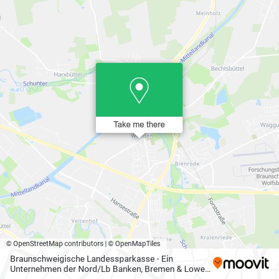 Braunschweigische Landessparkasse - Ein Unternehmen der Nord / Lb Banken map