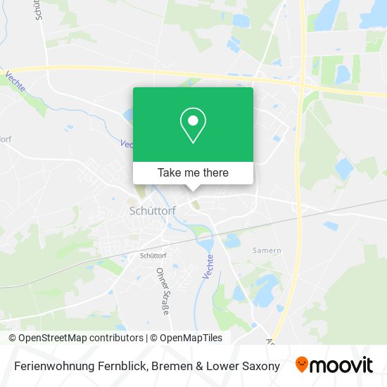 Ferienwohnung Fernblick map