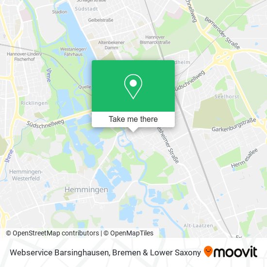 Webservice Barsinghausen map