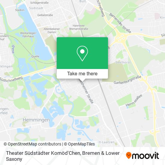 Theater Südstädter Komöd'Chen map