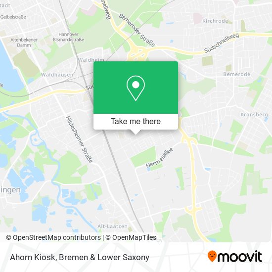Ahorn Kiosk map