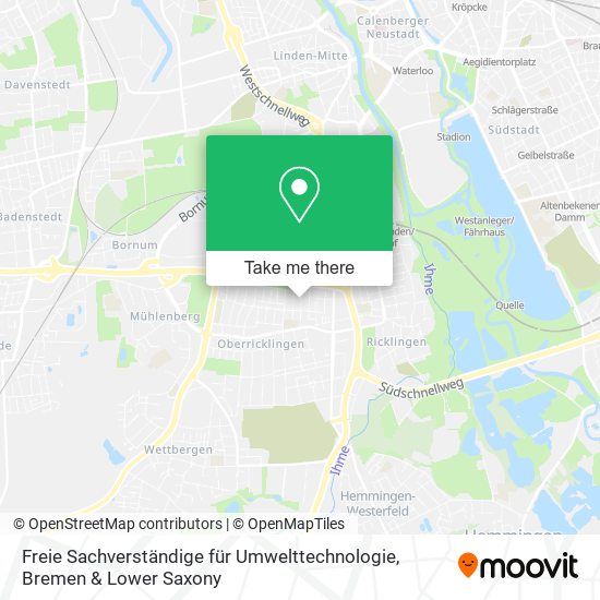Freie Sachverständige für Umwelttechnologie map