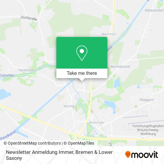 Newsletter Anmeldung Immer map