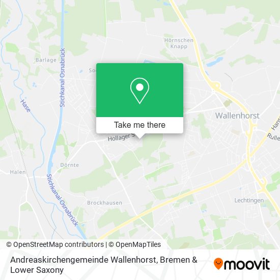 Andreaskirchengemeinde Wallenhorst map