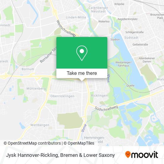 Jysk Hannover-Rickling map